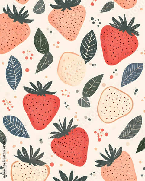 Fototapeta Strawberry are a healthy food. And it is a useful.