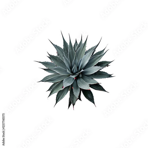 Fototapeta Agave or Aqava americana isolated on white background