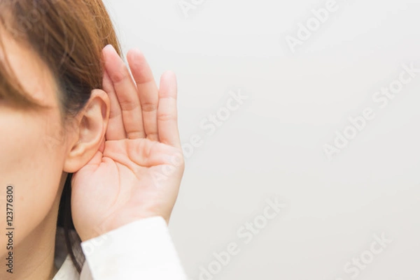 Fototapeta 聞く女性