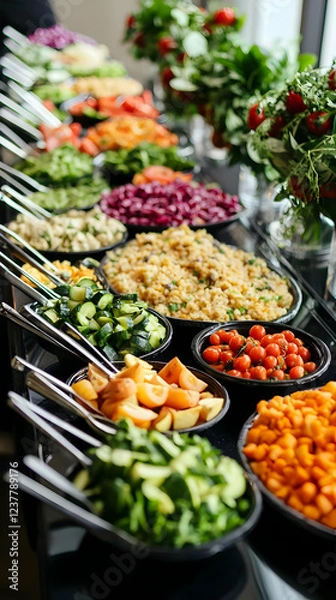 Obraz buffet food in a restaurant