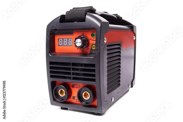 Fototapeta Welding machine isolated on white background
