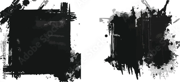 Fototapeta grunge ink splat illustration,generative ai