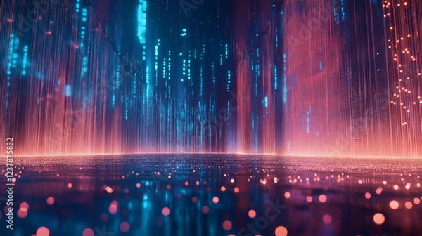 Obraz fountain with light background