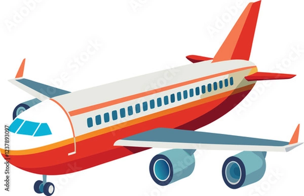 Fototapeta plane vector