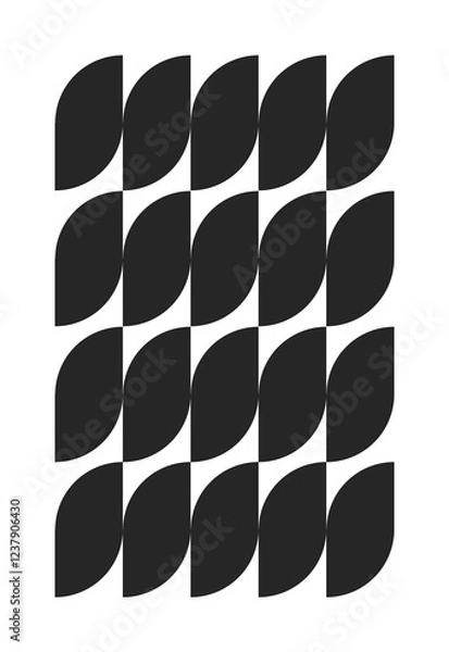 Fototapeta black and white minimalist posters with white backgrounds, suitable for poster or wall interiors, Scandinavian design, seamless design.