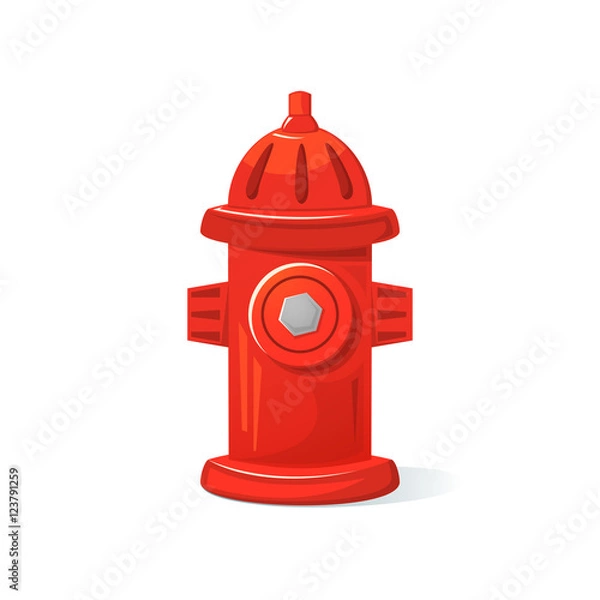 Obraz Icon fire hydrant, vector illustration