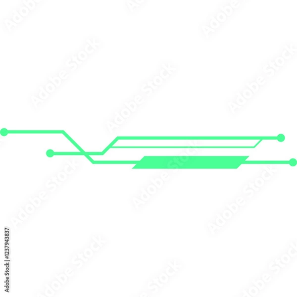 Fototapeta  Futuristic Line Technology