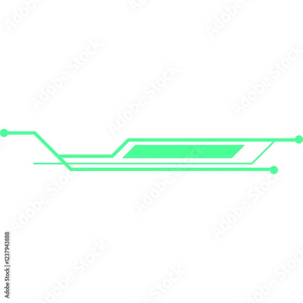 Fototapeta  Futuristic Line Technology