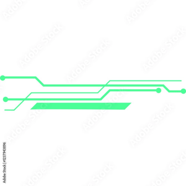 Fototapeta  Futuristic Line Technology