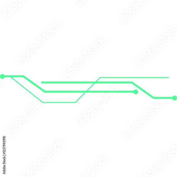 Fototapeta  Futuristic Line Technology