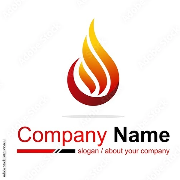 Obraz fire vector logo