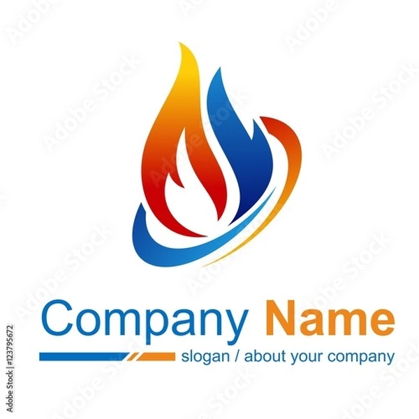 Obraz fire vector logo