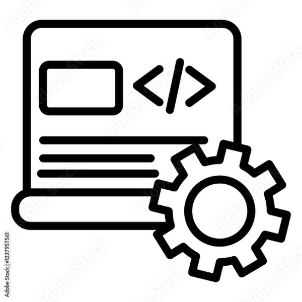 Fototapeta Web Development Icon