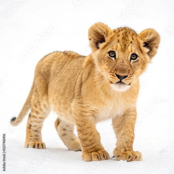 Fototapeta lion cub panthera leo