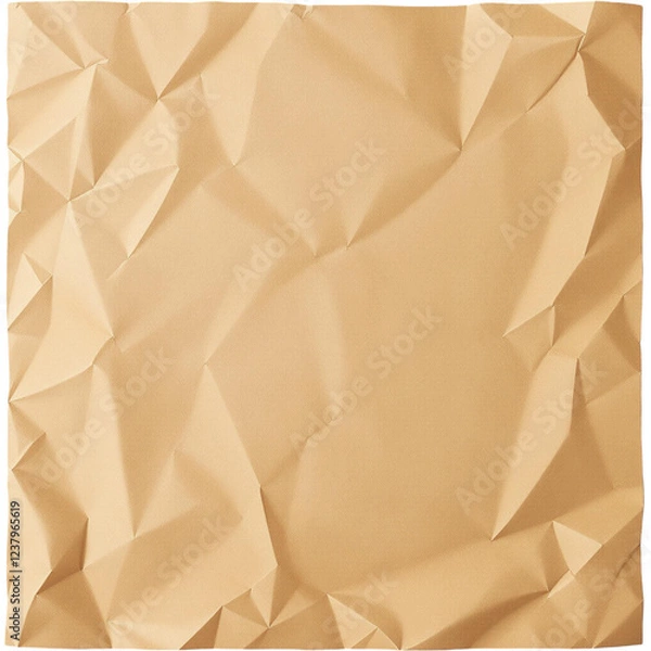Obraz Square brown crumpled paper texture