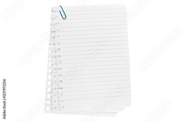 Obraz The  isolated sheet of paper