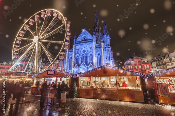 Fototapeta Marché de Noël Mulhouse