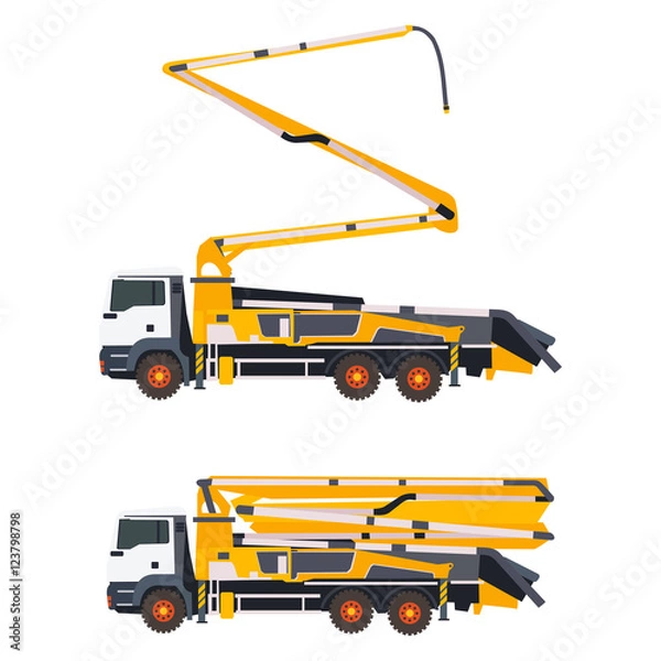 Obraz concrete pump two status