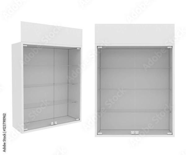 Obraz wardrobe Isolated on White Background, 3D rendering