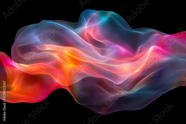 Fototapeta Abstract Colorful Waves Flow Dynamically