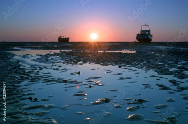 Fototapeta Boat Sunset