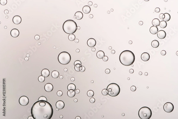 Fototapeta High lighted water bubbles