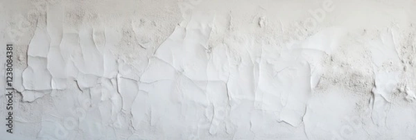 Fototapeta White Plaster Texture. Background of Plastered Wall with Stucco Finish and Textured Structure