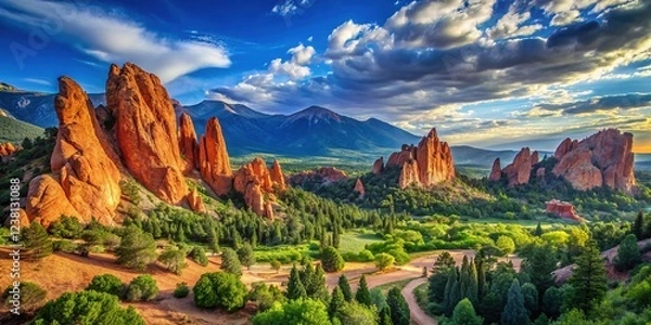 Obraz Colorado's Garden of the Gods: Stunning panoramic views.