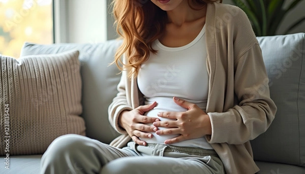 Obraz 若い女性が抱えるお腹の痛み｜ストレス・消化不良・生理痛などの原因と解決法を考える