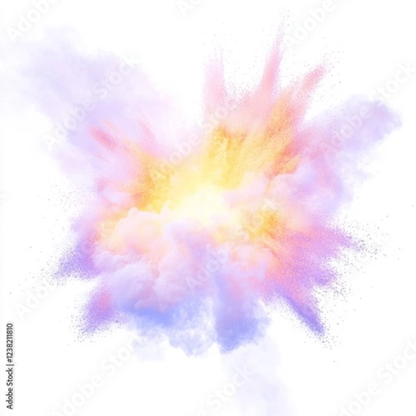 Fototapeta 터지는 컬러 가루