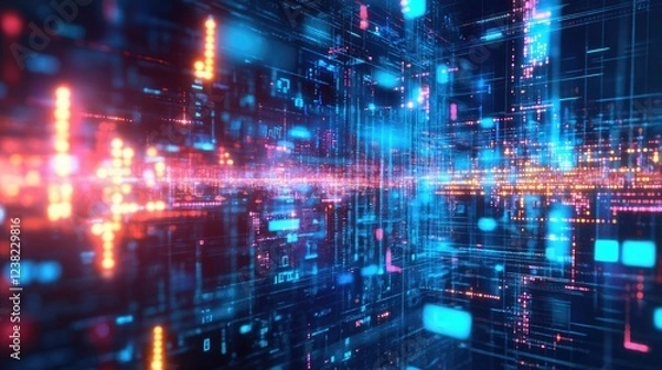 Fototapeta A modern web development interface showing responsive design elements