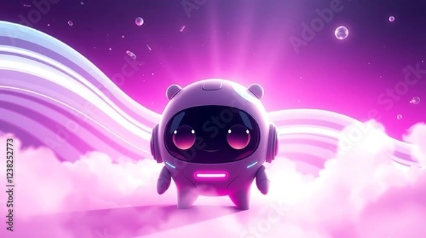 Fototapeta Vibrant Multicolored Abstract Background with Dynamic Patterns and Shapes