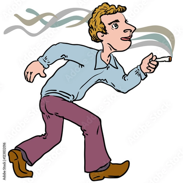 Obraz smoking man