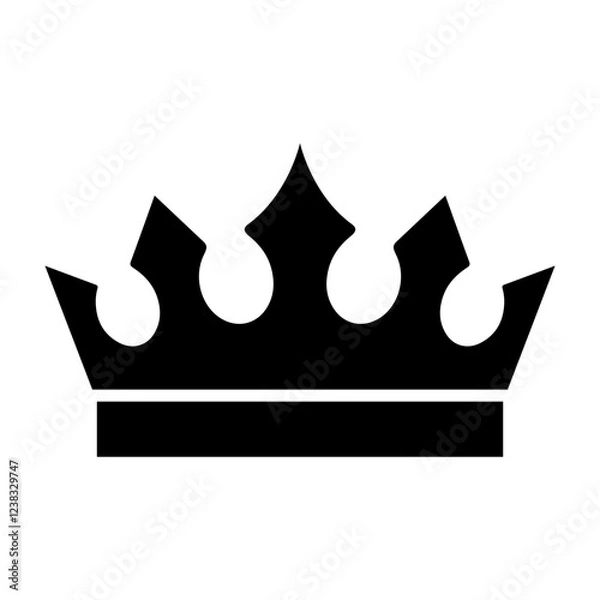 Obraz Crown Glyph Icon Design