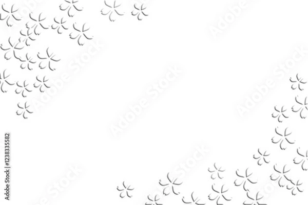 Fototapeta 白い桜の立体模様