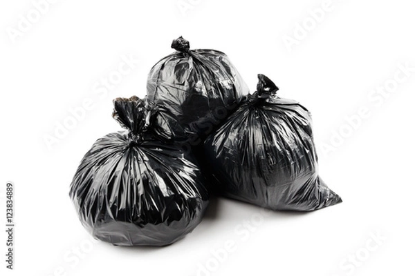 Obraz Black garbage bags