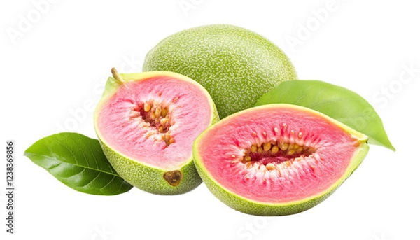 Fototapeta Guava isolated against a white background