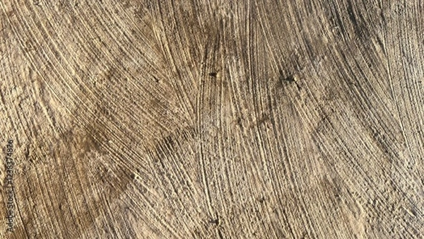 Fototapeta Patterns in the sand at the beach during late afternoon sunlight