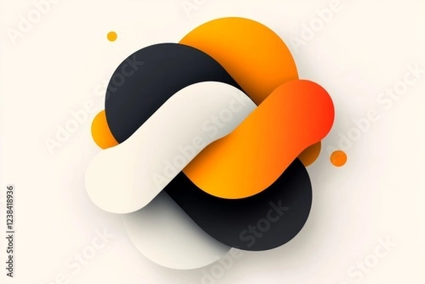 Fototapeta A simple design of a progress bar that is partially filled, with a sleek, modern appearance and neutral tones