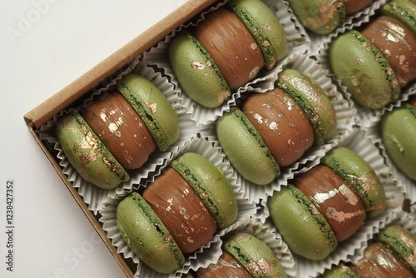 Obraz Dubai chocolate macaroons 