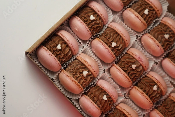 Obraz chocolate macaroons