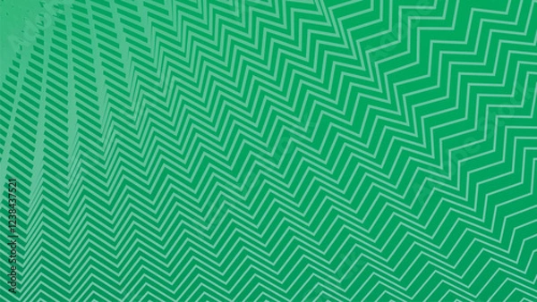 Fototapeta Gren line zig zag pattern background for fabric style or presentation