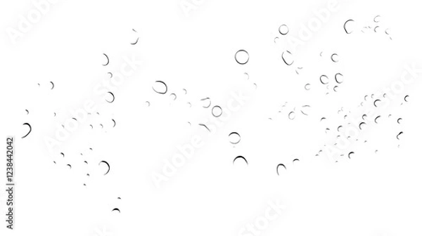 Obraz Captivating abstract image showcasing a glass surface covered in a mesmerizing array of delicate raindrops creating a stunning visual texture and reflecting the surrounding environment