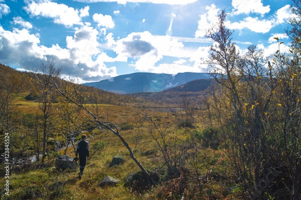 Fototapeta A Mountain Hike