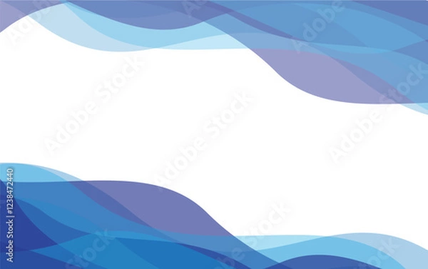 Fototapeta blue waves abstract background