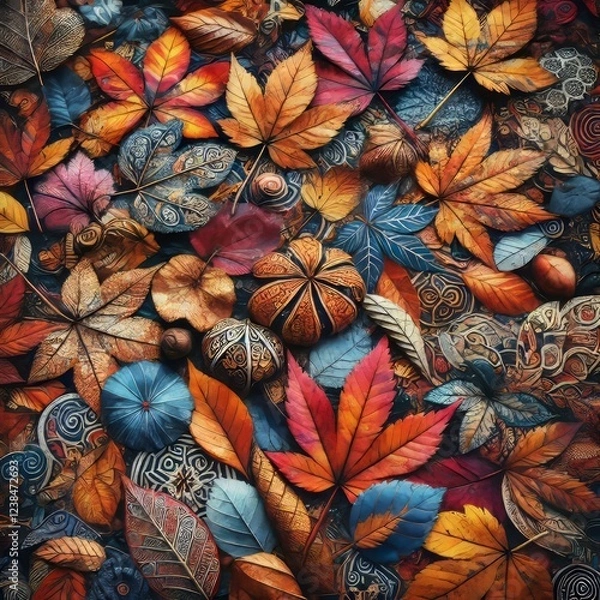 Fototapeta A close with intricate textures