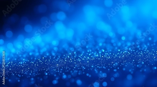 Fototapeta background with lots spots Vibrant Blue Background with Scattered Dots for a Dynamic Effect