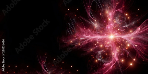 Obraz Premium PSD | Fiery Energy Burst, generative ai
