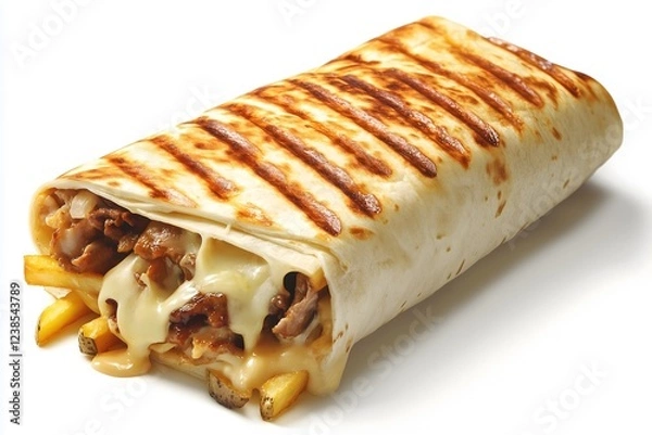 Obraz A classic french taco isolated on a white background
