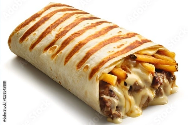 Obraz A french taco isolated on a white background